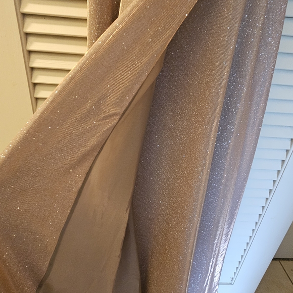 Shimmering Rose Gold Mother Of The Bride Dress - Picture 4 of 7